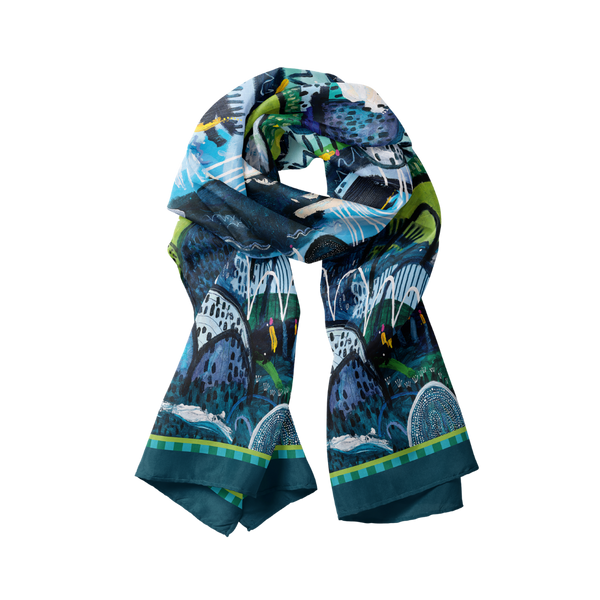 Summer Rain Modal Long Scarf - Scarf - Ruby Olive