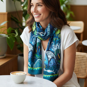 Summer Rain Modal Long Scarf - Scarf - Ruby Olive