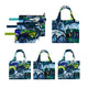 Summer Rain Pouch Trio and Shopping Bag Bundle