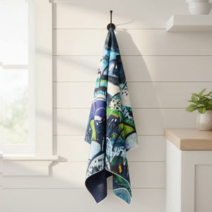 Summer Rain Quick Dry Small Microfibre Towel - Towel - Ruby Olive