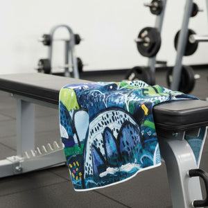 Summer Rain Quick Dry Small Microfibre Towel - Towel - Ruby Olive