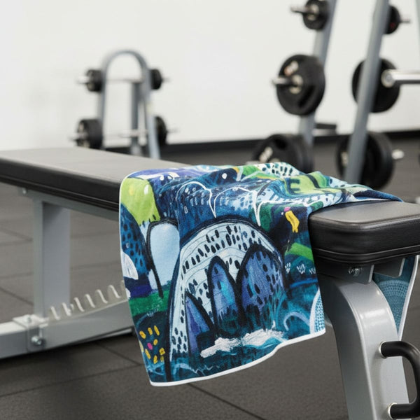 Summer Rain Quick Dry Small Microfibre Towel - Towel - Ruby Olive