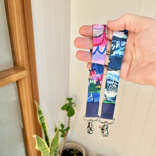 Summer Rain Wristlet Keychain - Lanyards - Ruby Olive