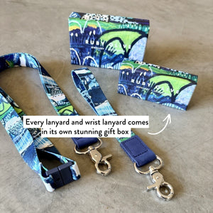 Summer Rain Wristlet Keychain - Lanyards - Ruby Olive
