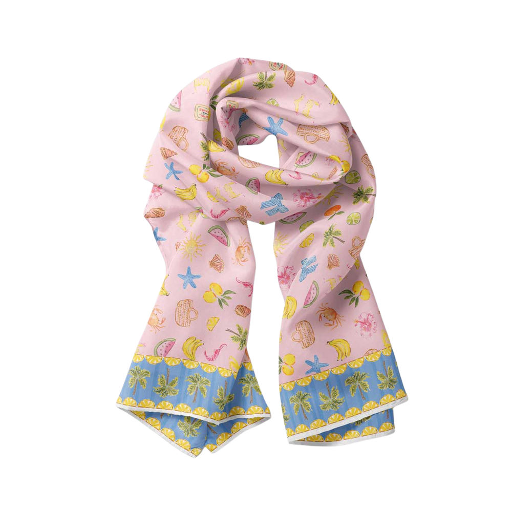 Sunday Picnic Modal Long Scarf - Scarf - Ruby Olive