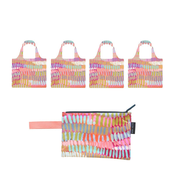 Wasabi Shopping Bag and Pouch Bundle - Ruby Olive