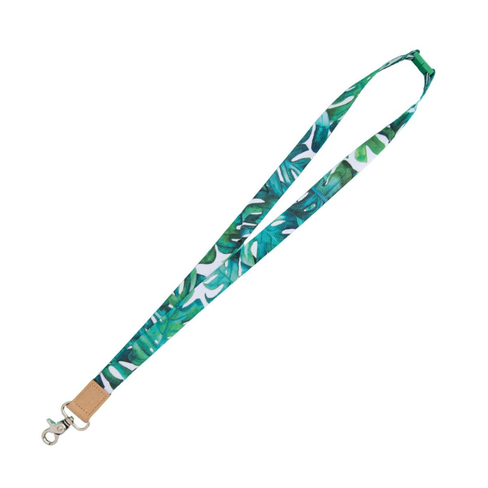 Watercolour Lanyards - Monstera Green