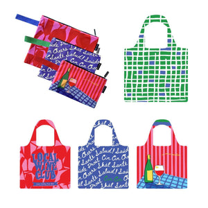 Wine Lovers Club Pouch Trio and Shopping Bag Bundle - Bundle - Ruby Olive