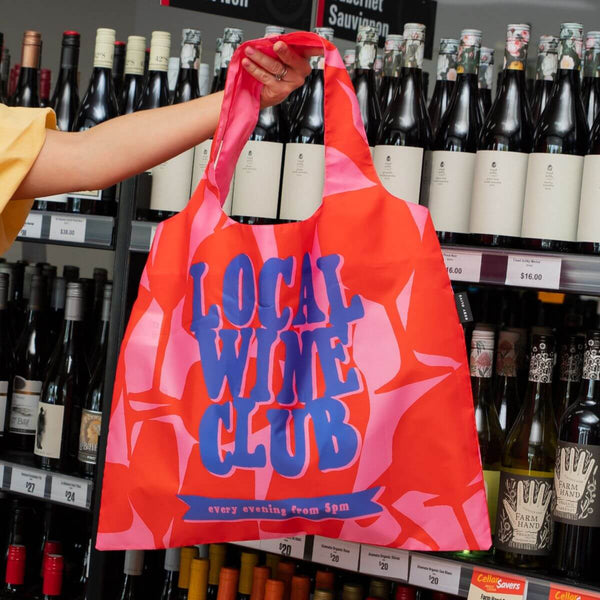 Wine Lovers Club Reusable Shopping Bag - Bag - Ruby Olive