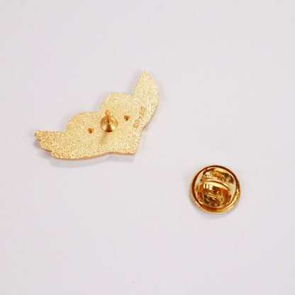 Thoughtful Heart Pin Gold
