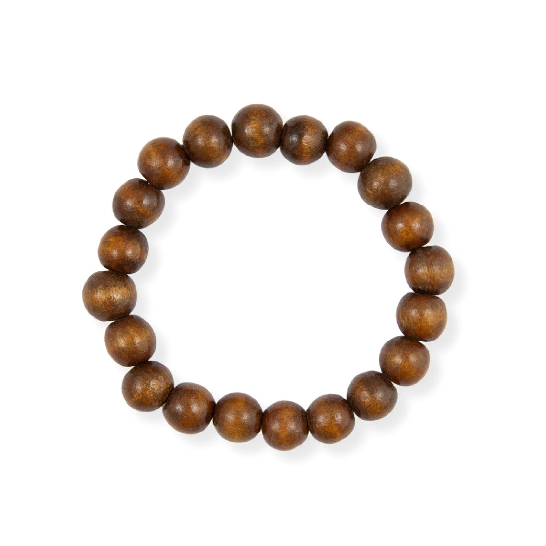 Colour Me Happy Beaded Bangle - Wood - PERFECTLY IMPERFECT