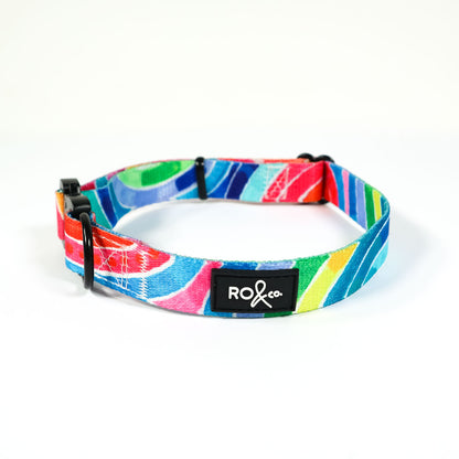 RO x Lordy Dordie Rainbow Dog Collar (Small Only)