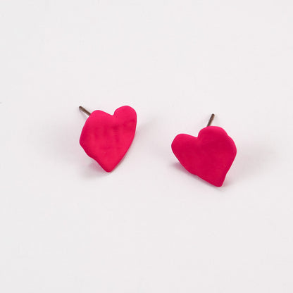 Loved Up Heart Stud Earrings