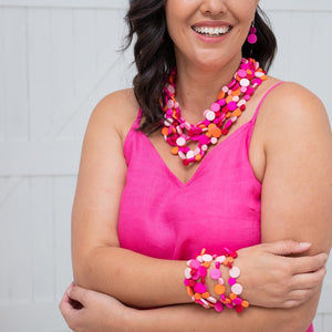 Pink Smartie Bracelets (Pack Of 5)