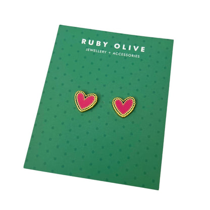 RO X Maiocchi Heart Earrings