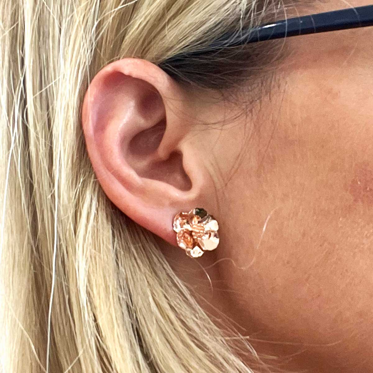 Mid Bloom Metallic Earrings