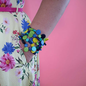 Blue Smartie Bracelets (Pack Of 5)