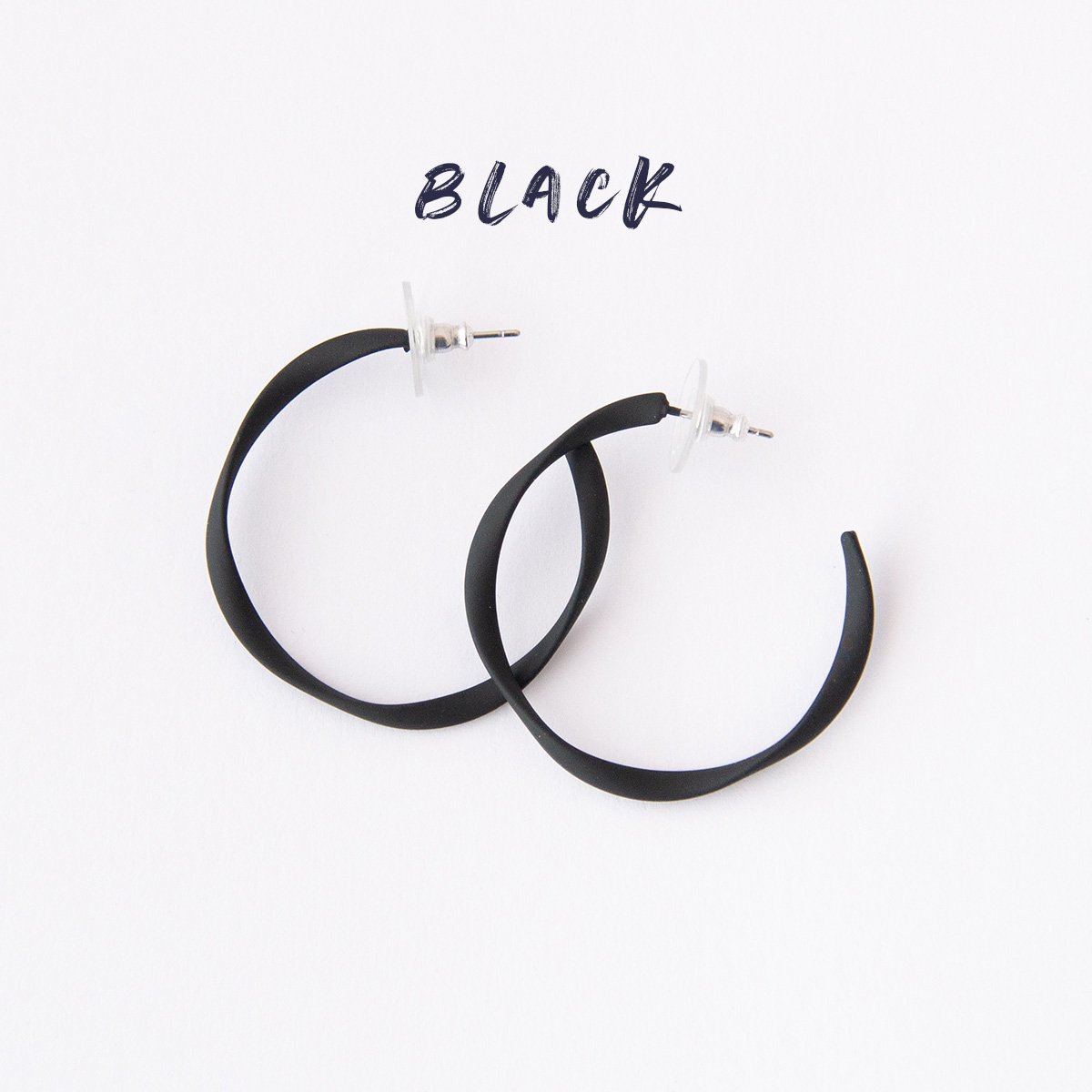 Everyday Twisted Midi Hoop Earrings 14 colours avail