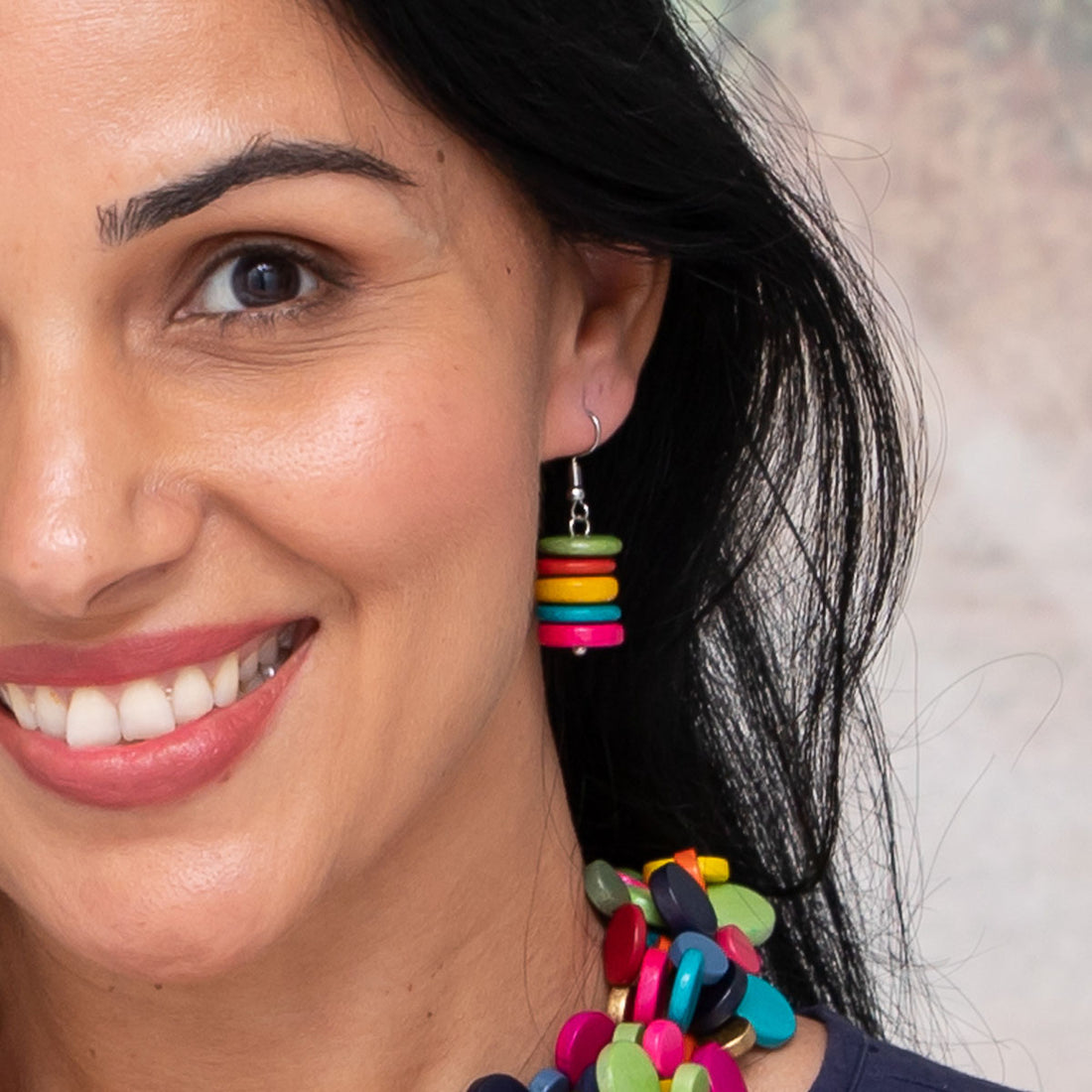 Ruby olive earrings Clearance