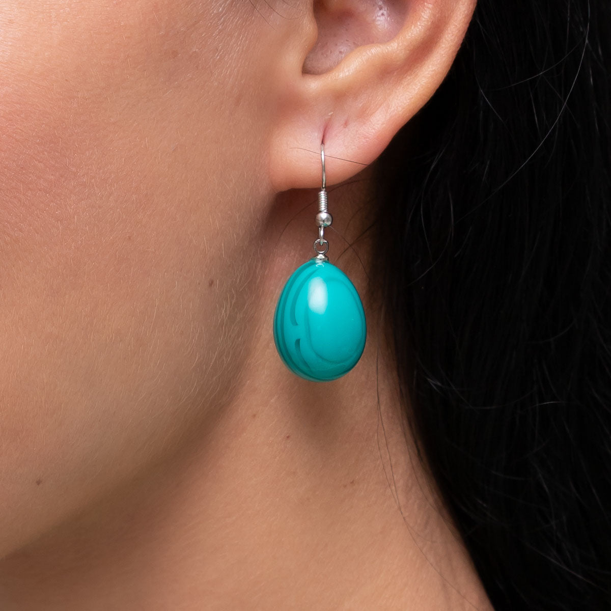 Aqua on sale green earrings