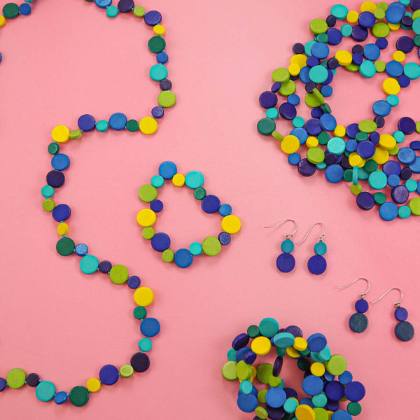 Blue Smartie Bracelets (Pack Of 5)