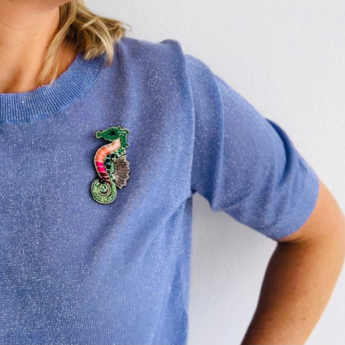 Sylvie Seahorse Brooch