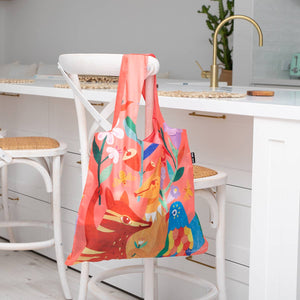 RO x Andrea Smith Animal Party Reusable Shopping Bag - Bag - Ruby Olive