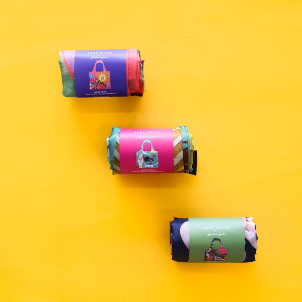 RO x Andrea Smith Animal Party Reusable Shopping Bag - Bag - Ruby Olive