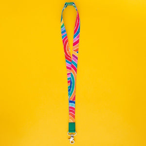 RO x Lordy Dordie Rainbow Lanyard (3 Colours With Safety Clasp Option) - Lanyards - Ruby Olive