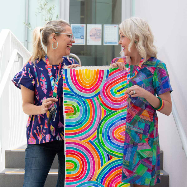 RO x Lordy Dordie Rainbow Lanyard (3 Colours With Safety Clasp Option) - Lanyards - Ruby Olive