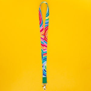 RO x Lordy Dordie Rainbow Lanyard (3 Colours With Safety Clasp Option) - Lanyards - Ruby Olive