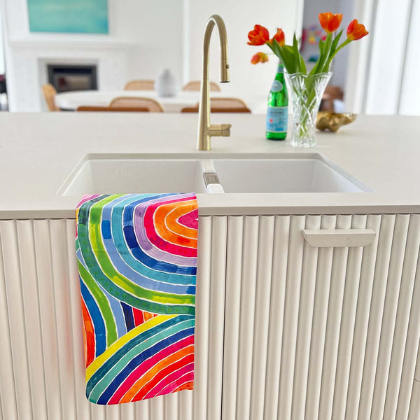 RO x Lordy Dordie Rainbow Microfibre Towel - Towel - Ruby Olive