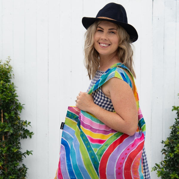 RO x Lordy Dordie Rainbows Reusable Shopping Bag - Bag - Ruby Olive